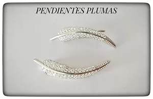 PENDIENTES PLUMAS PLATA LEY EARRINGS FEATHERS SILVER PLUMAS PLATA FEATHERS - Imagen 1 de 6