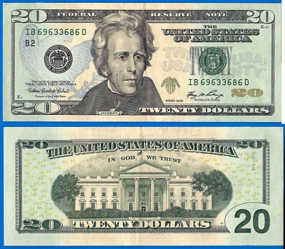 USA 20 Dollars 2006 Mint New York B2 IB Suffix D US United States America - Image 1 of 3