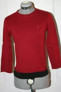 RALPH LAUREN SPORT - Maglione girocollo donna rosso cotone tg. M - Foto 1 di 6