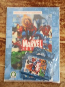 MARVEL HEROES livre STICKERS + 10 POCHETTES + POSTER // PREZIOSI / NEUF - Picture 1 of 3
