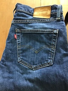 LEVIS 511 JEANS👖HOSE 5 POCKET schönes dkl.blau used ca.Gr.33/32 Maße beachten - Bild 1 von 10