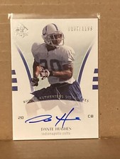 Dante Hughes 2007 NFL SP Authentic Rookie Auto /1199 Z82BK