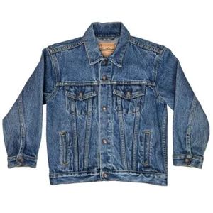 Levi's Kid 7X Standard Trucker Blue Denim 100% Cotton Jeans Jacket - Picture 1 of 7