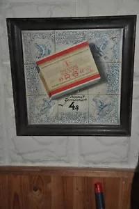 Altes Gerahmtes Reklameschild 20er Jahre,Reemtsma Zigaretten R6,Tabak,Hamburg - Bild 1 von 3