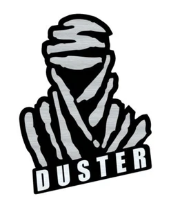 Logo adhésif gravé DUSTER Dacia Paris Dakar - 9cm x 6,5cm - ép.1,6mm - Imagen 1 de 2