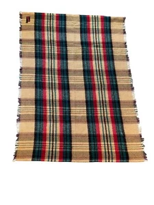 VINTAGE ANNA DAVIES N. Wales Großbritannien WOLLE Überwurf Tartan kariert 60x45 XLNT Zustand - Bild 1 von 8