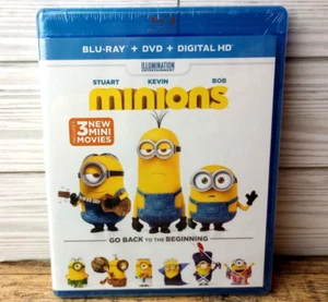 Minions Blu-Ray+DVD+Digital HD 2014, 2-Disc Set Widescreen NEW - Foto 1 di 2