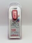 COBY MP-C582 Clip MP3 Audio Player 1 GB Red Sealed Music 2007 [Brand New]