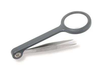 4.5x Magnifier with Attached Precision Tweezers MGT-02,Lightweight & Convenient - Image 1 of 2