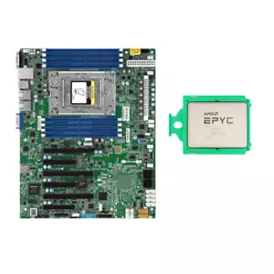 AMD EPYC 7702P CPU 64 Cores 256MB 2 ~ 3.35 GHz + Supermicro H11SSL-i Mainboard - Picture 1 of 5