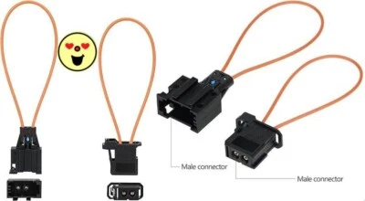 Velidy 2 uds fibra más óptica bucle bypass macho hembra adaptador para Benz Audi Foto 1 de 4
