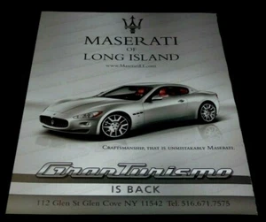 MASERATI GRANTURISMO SPORTS CAR ADVERTISEMENT CRAFTSMANSHIP - Picture 1 of 1