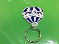 Vintage Promo Keyring FERNS TRAVEL AGENCY Keychain HOT AIR BALLOON Porte-Clés