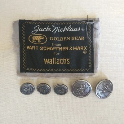 VTG Jack Nicklaus Hart Schaffner Replacement Waterbury Button Golf Club Tee Bear - Image 1 of 4