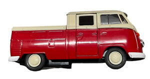 VOLKSWAGEN T1 DOUBLE CAB MODEL VAN PICK UP 1/36TH RED/WHITE FX VERSION