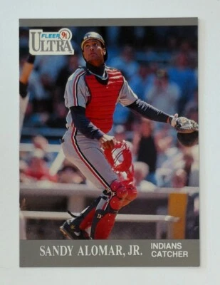 1991 Ultra #105 Sandy Alomar, Jr. Fleer Cleveland Indians - Image 1 of 2