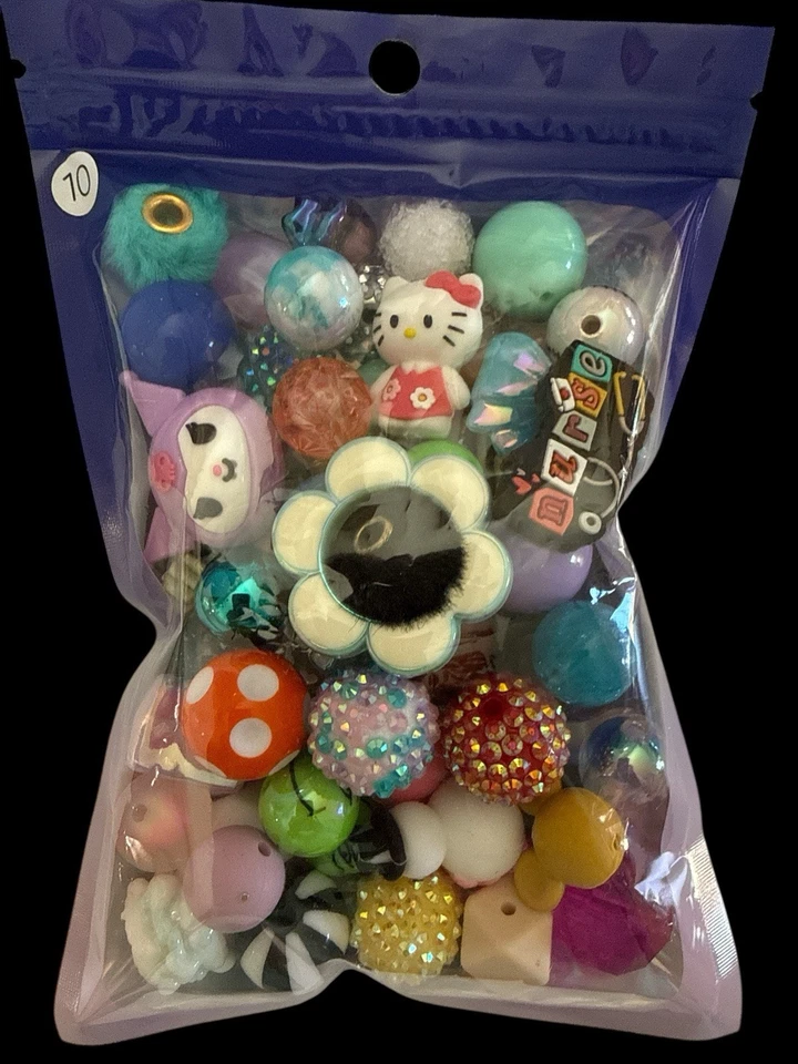Lote de 55+ cuentas, focos y espaciadores para bolígrafos con cuentas Foto 1 de 1