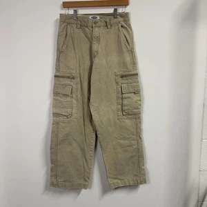 Y2K Old Navy Wide Leg Zipper Cargo Hose Khaki Braun Skater Skate Herren Gr. 30 - Bild 1 von 7