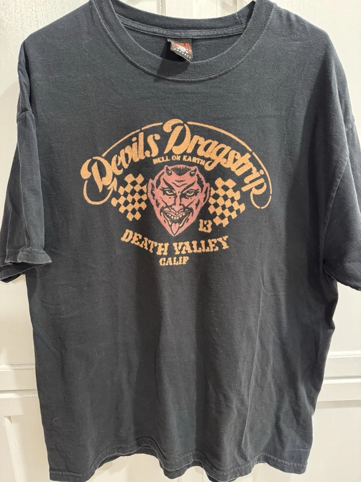 Camisa De Colección Lucky 13 Devils Dragstrip Para Hombre XL Hecha en EE. UU.  Foto 1 de 4