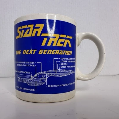 Vintage Star Trek Mug The Next Generation U.S.S. Enterprise Pfaltzgraff 1994 - Image 1 of 4
