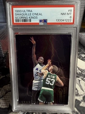 1993-94 Ultra Scoring Kings: No8 Шакил О'Нил PSA 8 почти как новая MT - Изображение 1 из 3