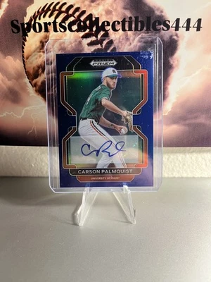 Carson Palmquist 2022 Panini Prizm Draft Picks 5/99 Colorado Rockies - Image 1 of 2