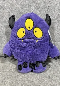 3 Eyed Purple Monster 13" Plush Toy Figure 2016 by Animaland Nanco Gumbo (SML) - Picture 1 of 6