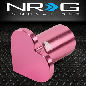 NRG FOR 88-09 HONDA CIVIC CRX S2000 HEART SHAPE E-BRAKE DRIFT BUTTON KNOB PINK - Bild 1 von 7