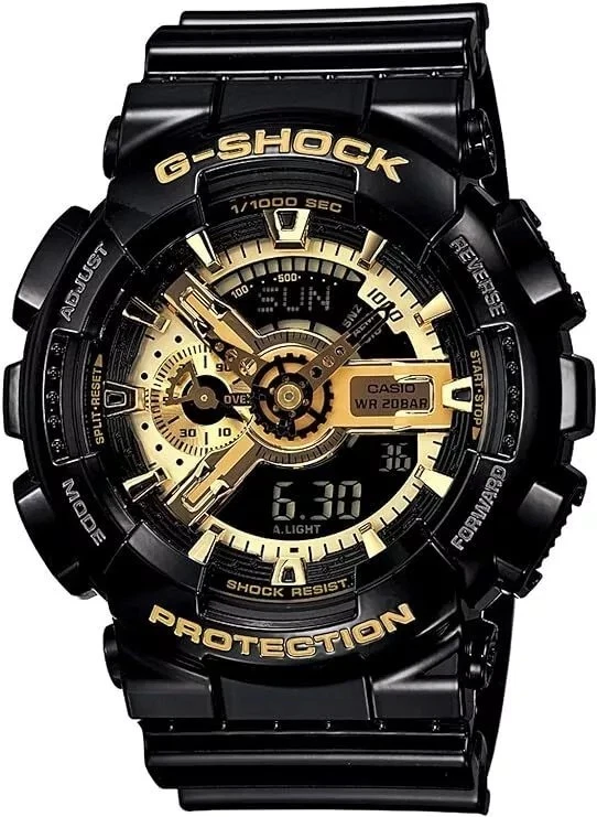 Reloj G-Shock GA110GB-1 Hombre Negro Dorado Resina Analógico-Digi Foto 1 de 1