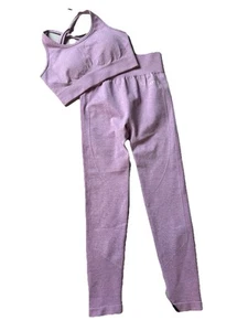AYBL Motion Seamless Leggings XS And matching Bra Top Pink Size S NWT - Picture 1 of 10
