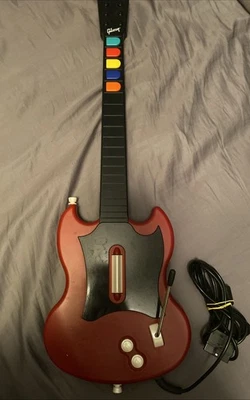 Guitar Hero PS2 PlayStation 2 красный октановый проводной контроллер протестирован - Изображение 1 из 4