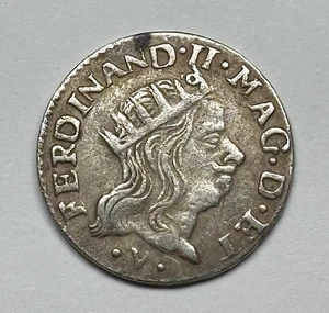 1662 Italien (Livorno) - AR Luigino von Ferdinand II., KM-8. - Bild 1 von 2