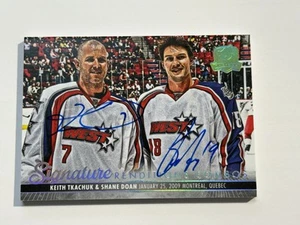 2023 24 UPPER DECK THE CUP KEITH TKACHUK SHANE DOAN DUAL RENDITIONS COMBO AUTO - Picture 1 of 2