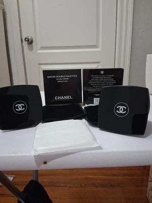 CHANEL Authentic New Miroir Double Facettes Mirror Duo - Black $50 EACH FIRM - Image 1 of 4