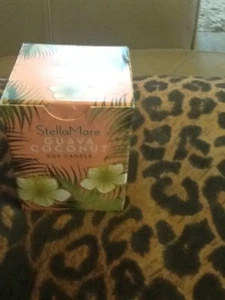 stella mare guava coconut soy candle new 5 oz - Imagen 1 de 3