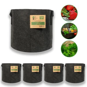 x5pcs Hydroponics Fabric Root Pot For Smart Plant Grow Pot Bag 30L litres UK - Picture 1 of 5