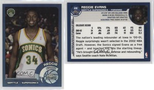 2002-03 Topps Chrome Refractor Reggie Evans #28 Rookie RC