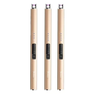 Rechargeable USB Lighter Arc Electric Lighters Long Lighter for Candle 3 Packs - Picture 1 of 7