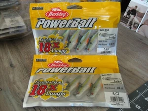 2 Packs Berkley Fishing - 1/4 Oz Pre-Rigged Swim Shad - 3" Chartreuse Shad - Picture 1 of 4
