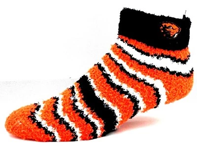 Женские нечеткие носки для сна с манжетами шеврон Oregon State Beavers College - Изображение 1 из 3