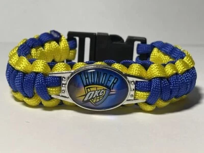 俄克拉荷马城雷霆 NBA 伞绳手链 全新 — 第 1/2 张图片