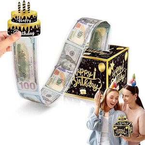 Geldgeschenke Box, Happy Birthday Money Box for Cash Gift, Geschenkbox DIY Geldg - Bild 1 von 7