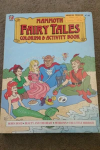 Mammoth Fairy Tales Coloring And Activity Book Robin Hood Peter Pan 1992 VTG  - Bild 1 von 12