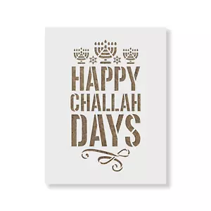 Plantilla Happy Challah Days - plantillas Mylar duraderas y reutilizables - Imagen 1 de 5