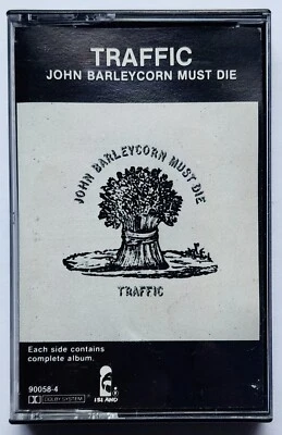 TRAFFIC - JOHN BARLEYCORN MUST DIE CASSETTE ALBUM 1983 (ISLAND RECORDS) - Image 1 of 4