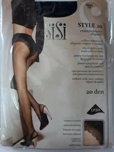 SiSi STYLE 20 , collant velato con elegante corpino ricamato cuciture comfort - Foto 1 di 1