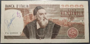 ITALIA 20000 LIRE 21/02/1975 BC+ - Picture 1 of 2