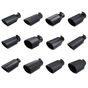 2.5"/3"/3.5"/4"/5" Inlet - 12"/15"/18" Long Diesel Exhaust Tip Stainless Steel - Bild 1 von 123