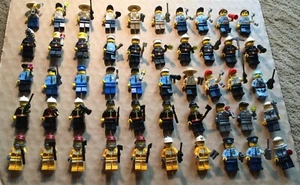 LEGO Police and Fire Minifigure Lot of 50 Each with Accessories - Picture 1 of 4