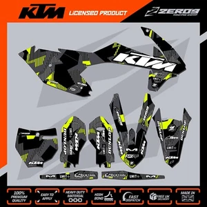 KTM 85 MOTOCROSS GRAPHICS MX GRAPHICS KIT DECALS STICKERS SX 85 LAZR BLK/YEL - Picture 1 of 3